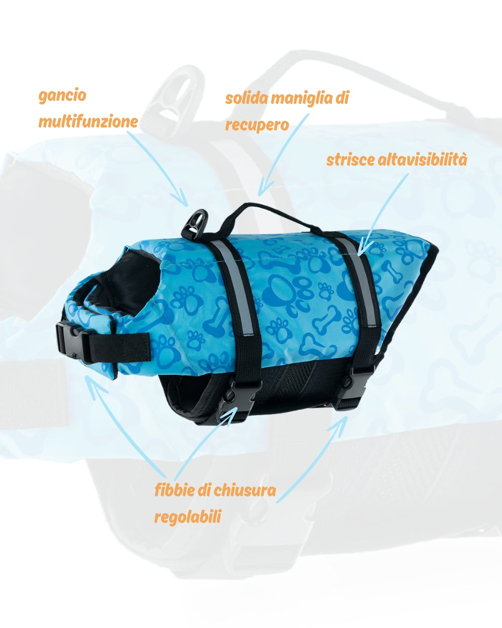 BAUWATCH - Giubbotto galleggiante per cani