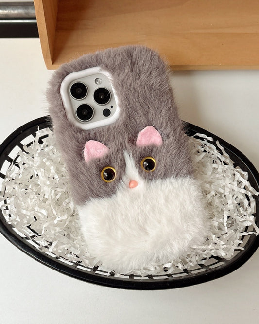 LAFLUFLU – Cover iPhone gatto peluche