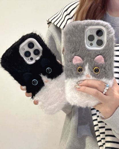 LAFLUFLU – Cover iPhone gatto peluche