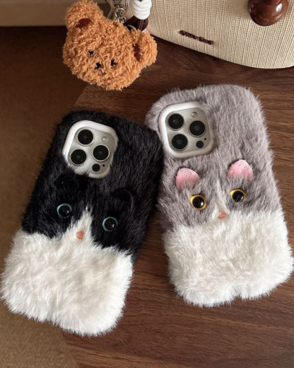 LAFLUFLU – Cover iPhone gatto peluche